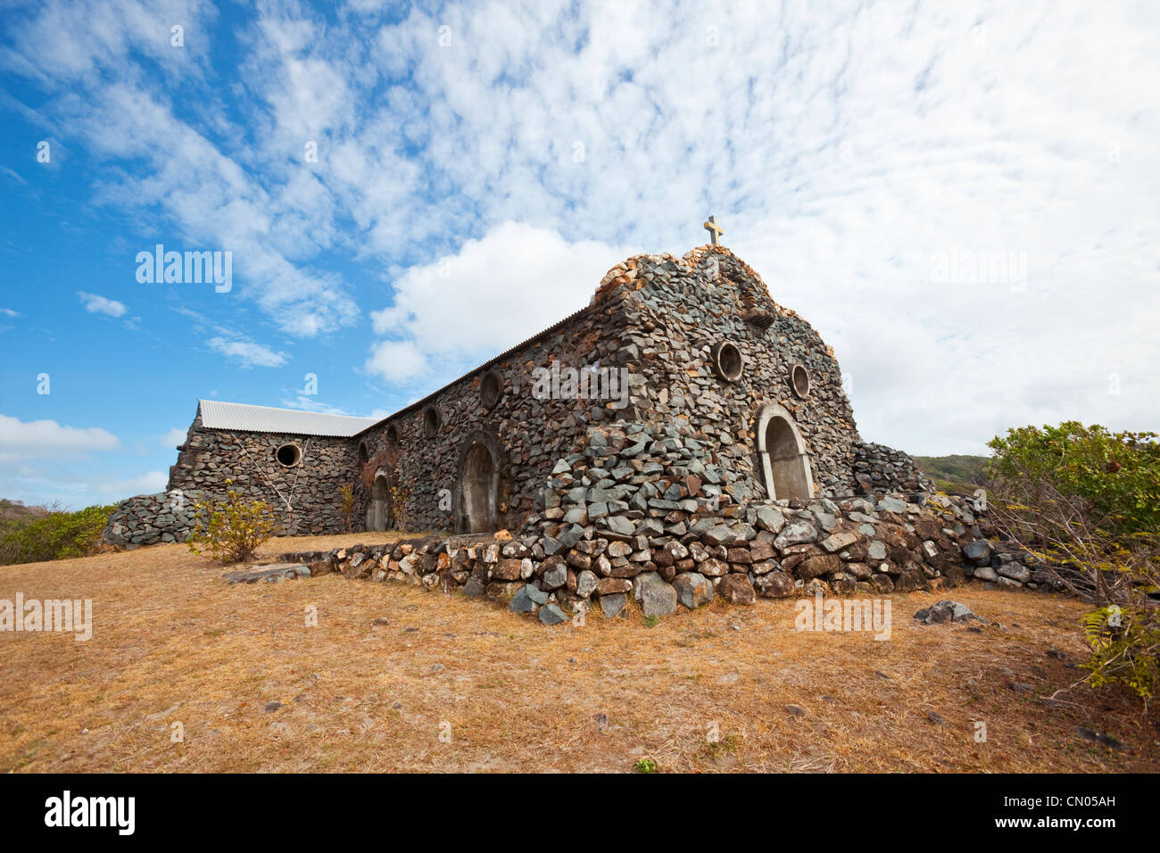 San Giuseppe chiesa sulla isola di Hammond (Kiriri), Torres Strait Islands, Queensland, Australia Foto Stock