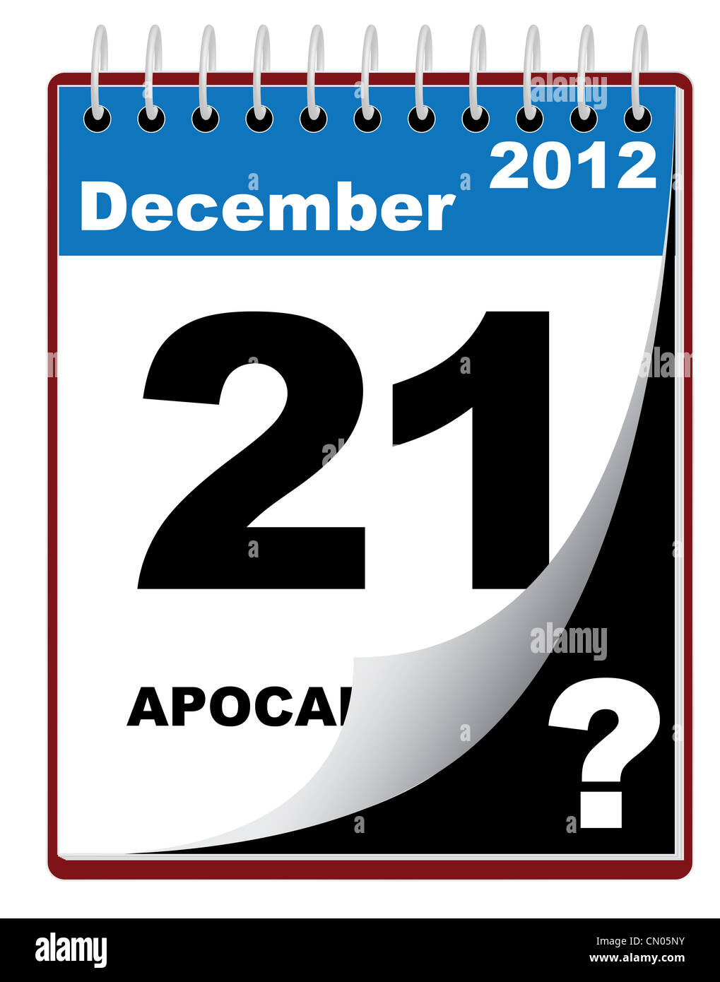 Apocalisse su dicembre 21, 2012? Illustrazione Foto Stock