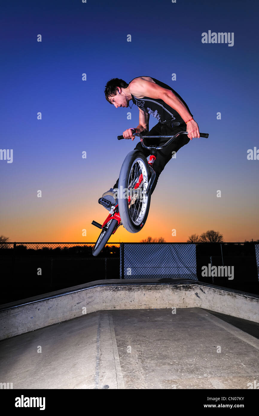 BMX Freestyle Foto Stock