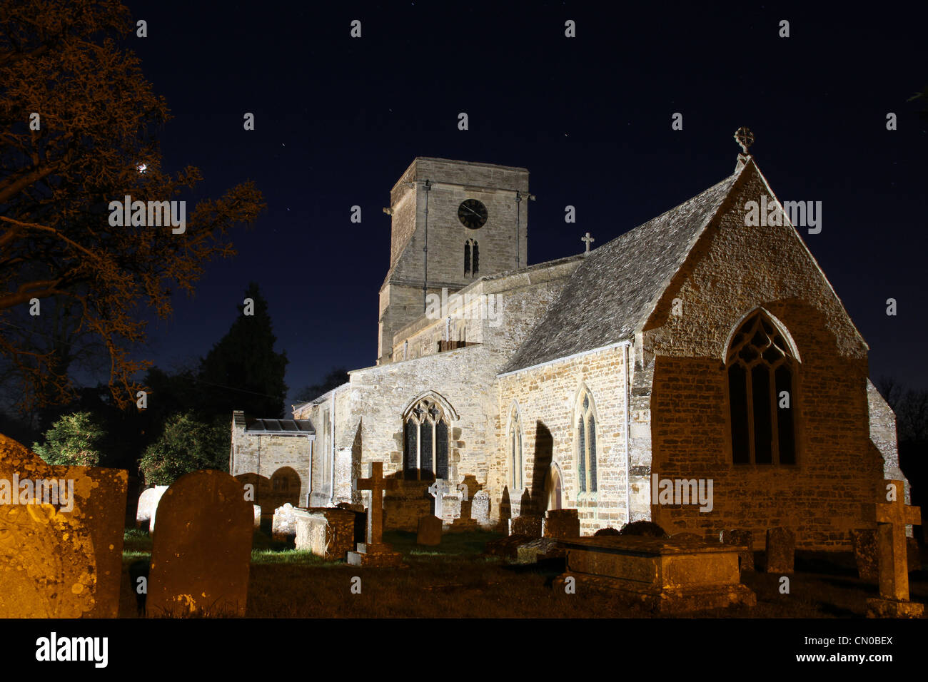 La Chiesa di Santa Maria Heyford inferiore, Bicester Foto Stock