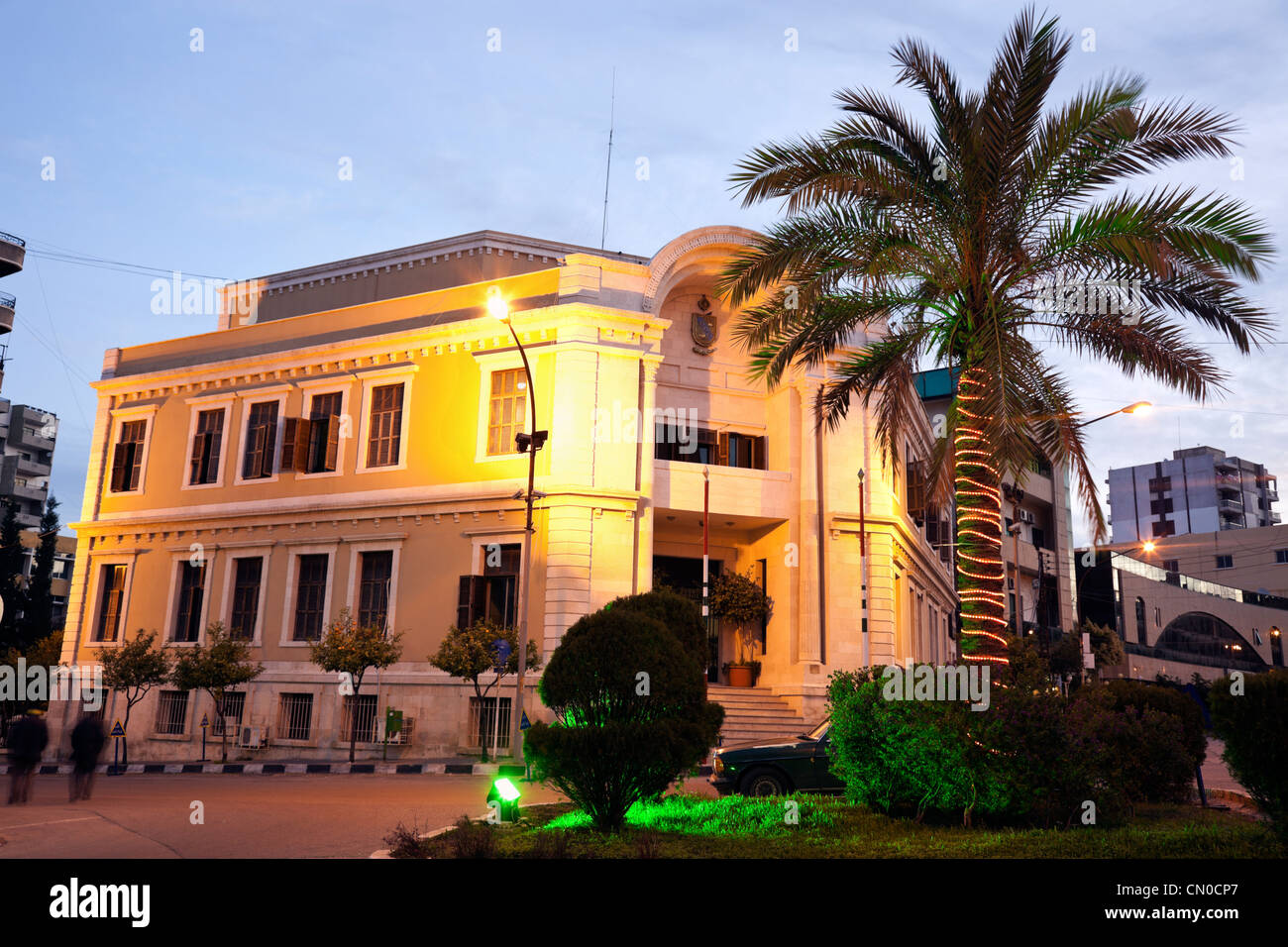 Architettura del centro della città di Tripoli Foto Stock