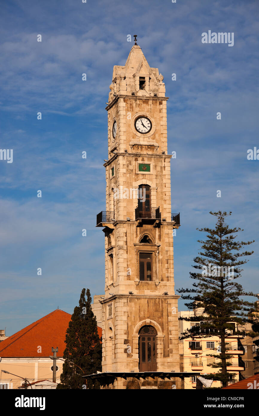 Torre dell'orologio di Tripoli Foto Stock
