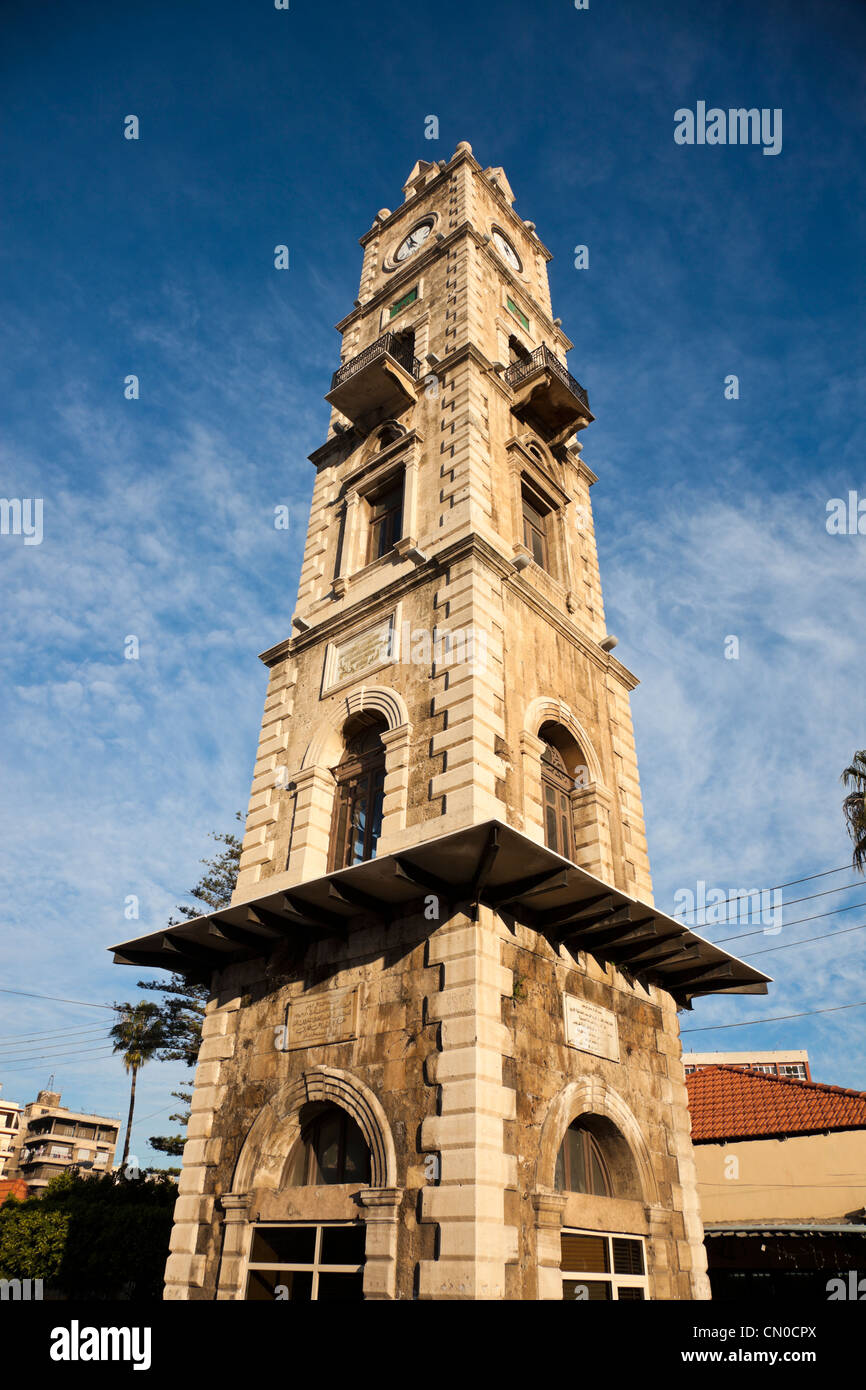 Torre dell'orologio di Tripoli Foto Stock