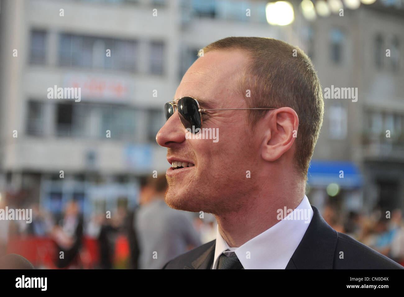 Un attore Michael Fassbender al red carpet del Festival del Film di Sarajevo. Foto Stock