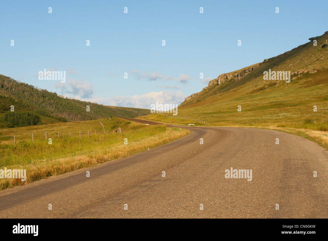 Strada di campagna. Foto Stock