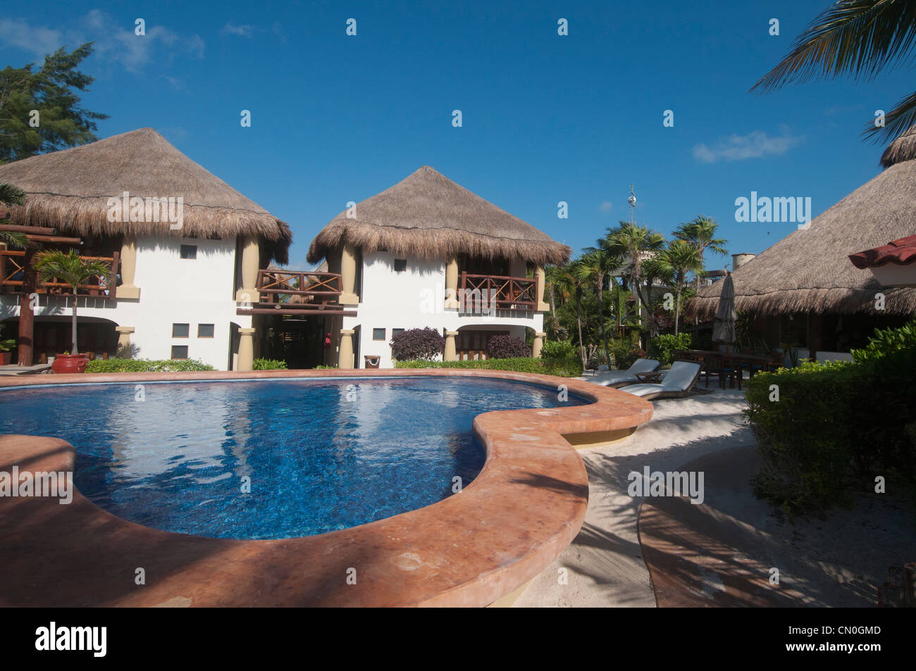 Eco Resort Tulum Messico Foto Stock