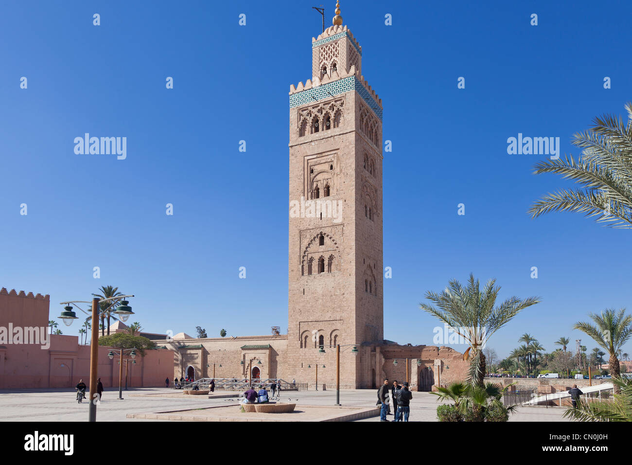 Una foto della moschea di Koutoubia di Marrakech Foto Stock