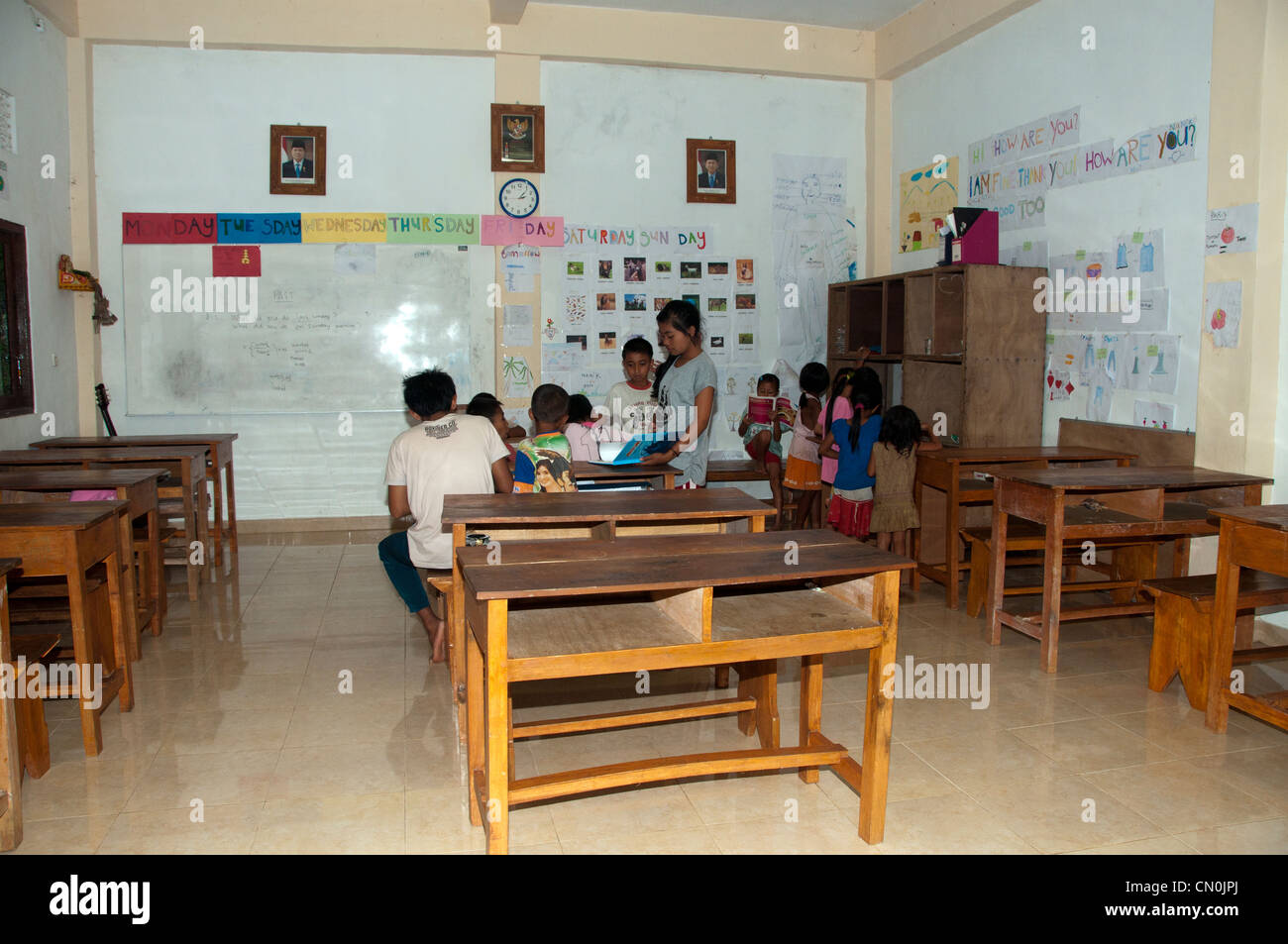 Scuola Panoramica classe Foto Stock