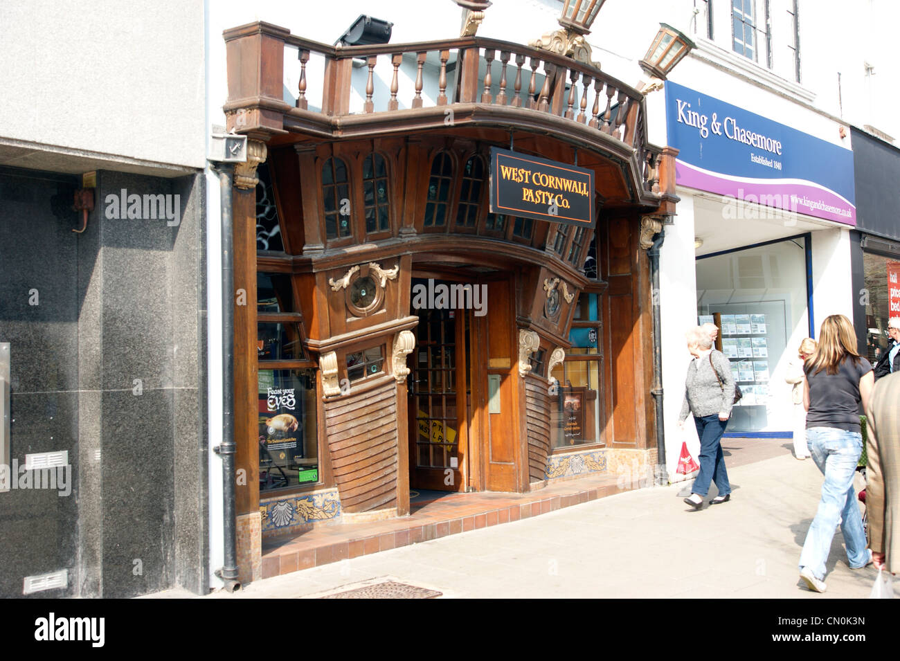 West Cornwall Pasty Company shop rivenditore Worthing West Sussex Foto Stock
