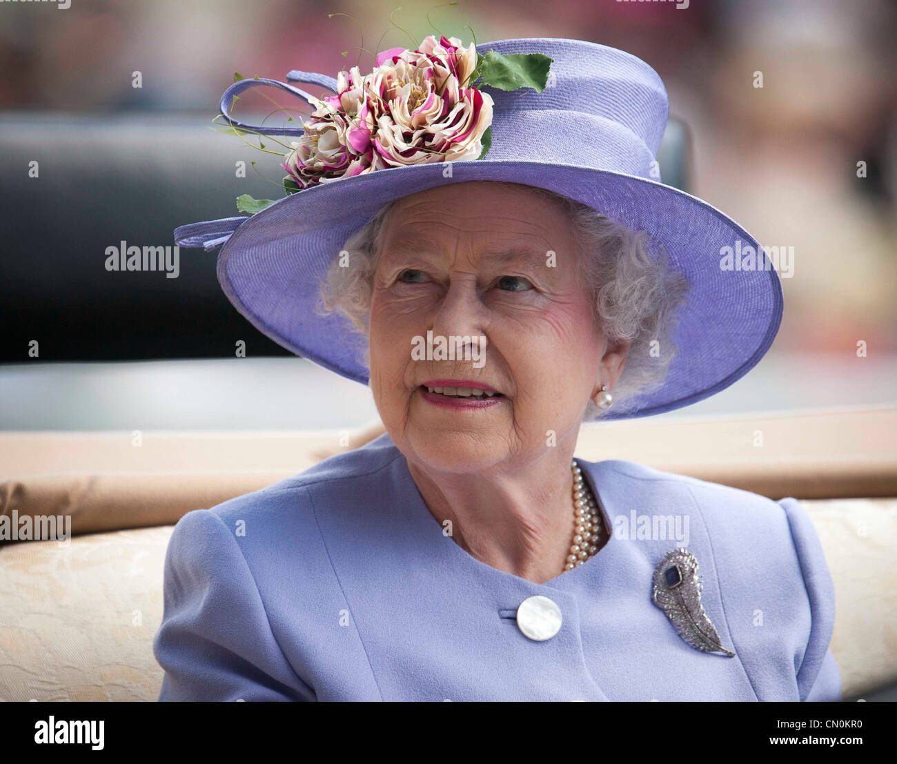 La Gran Bretagna è la Regina Elisabetta II. Capo della famiglia reale britannica Foto Stock