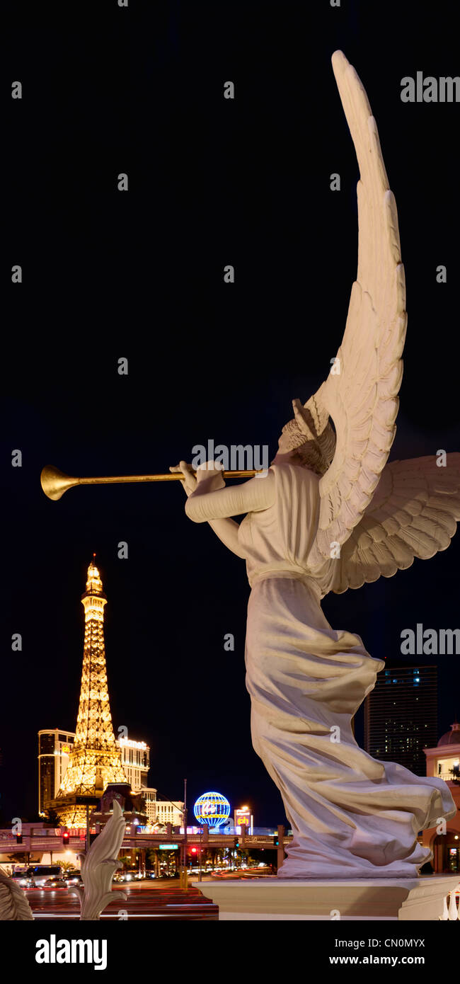 Angelo statua, Parigi, Las Vegas Paradise Foto Stock