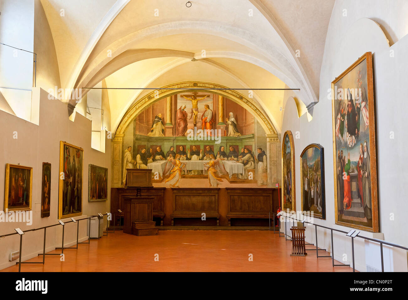 L'Europa, Italia, Firenze, Museo Nazionale di San Marco, Affresco Foto Stock