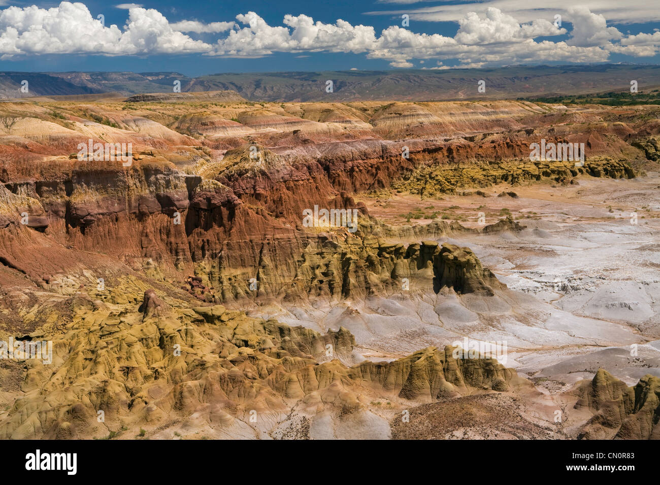 Devils Kitchen e Big Horn Mountains in Wyoming. L'estate. Stati Uniti d'America Foto Stock