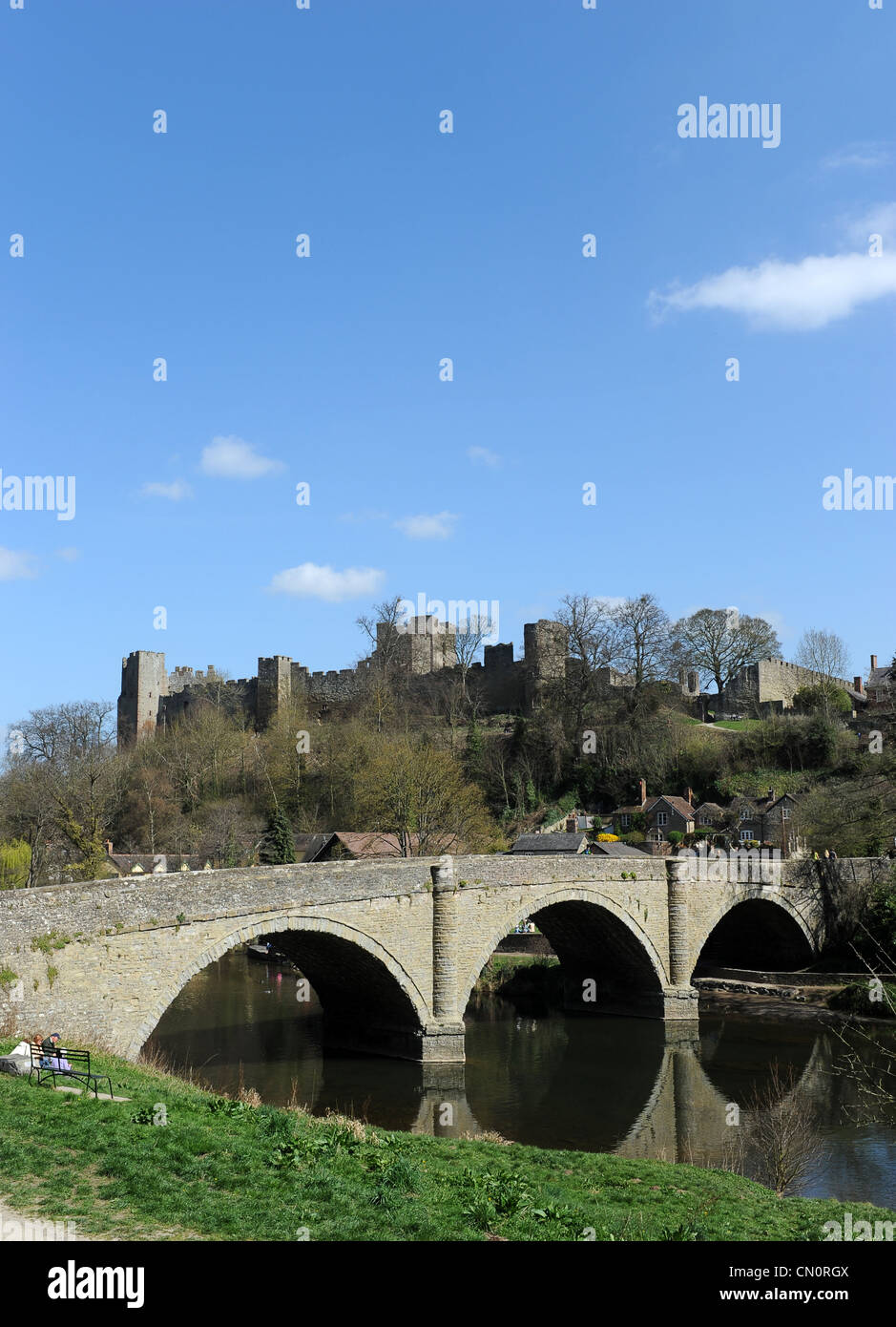 Ludlow Dinham Bridge Shropshire Regno Unito Foto Stock