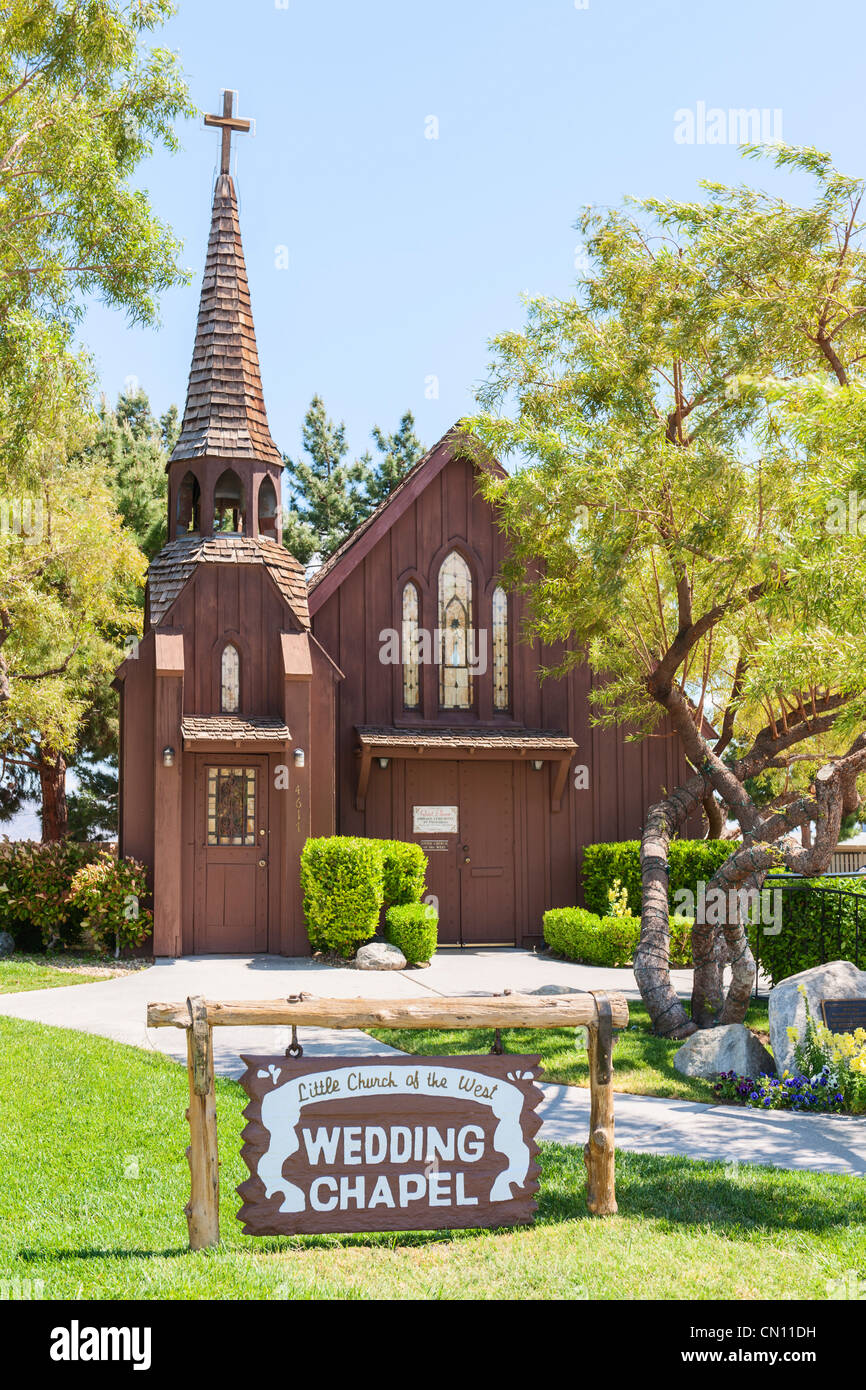 Piccola chiesa di West di Matrimonio in Cappella di Las Vegas Foto Stock