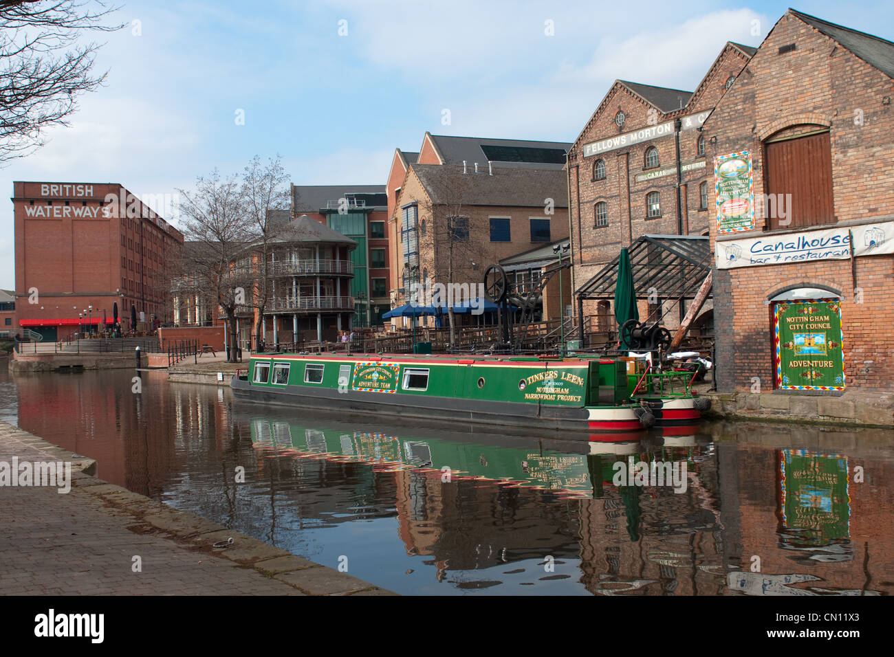 Nottingham Canal Foto Stock