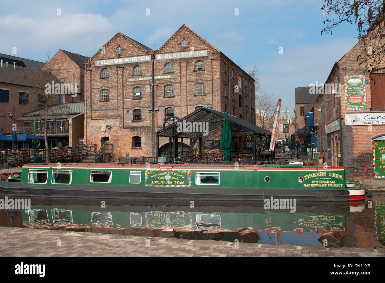 Nottingham Canal Foto Stock