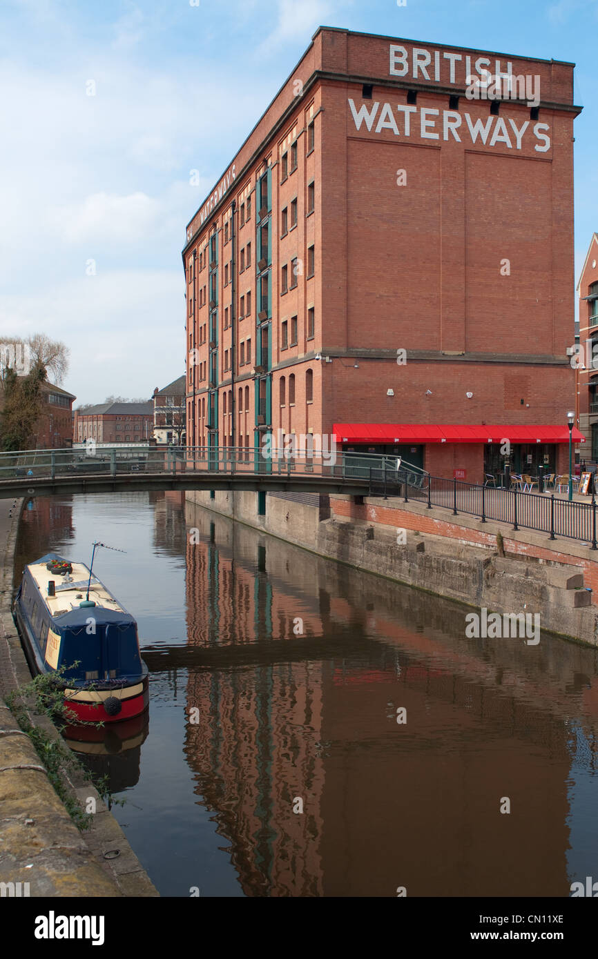 Nottingham Canal Foto Stock