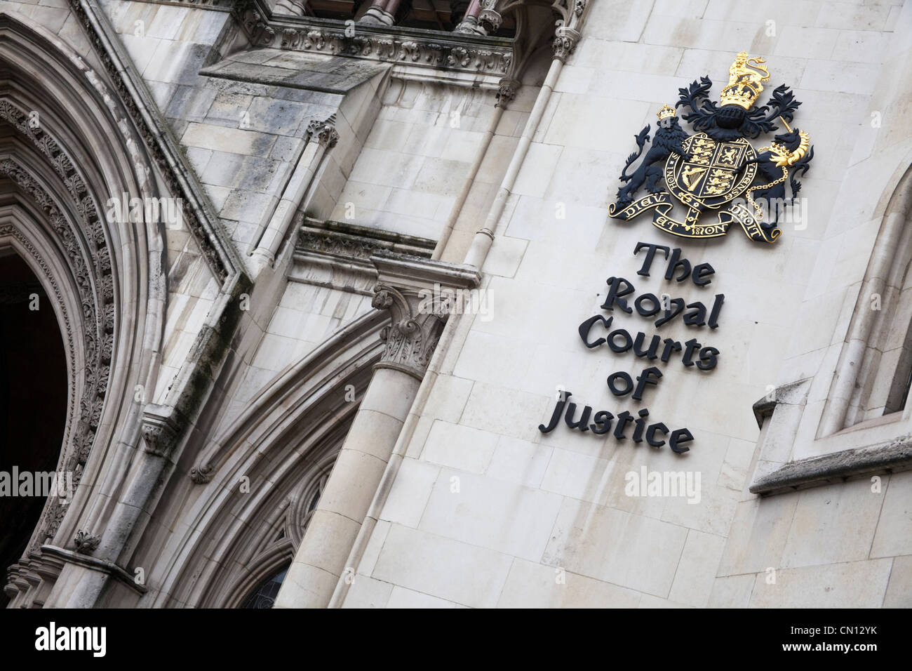 Royal Courts of Justice di Londra, Regno Unito Foto Stock
