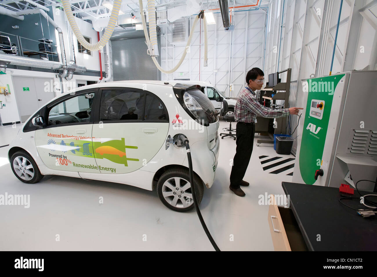 La ricerca sulle fonti energetiche rinnovabili a livello nazionale Energie Rinnovabili laboratorio Foto Stock