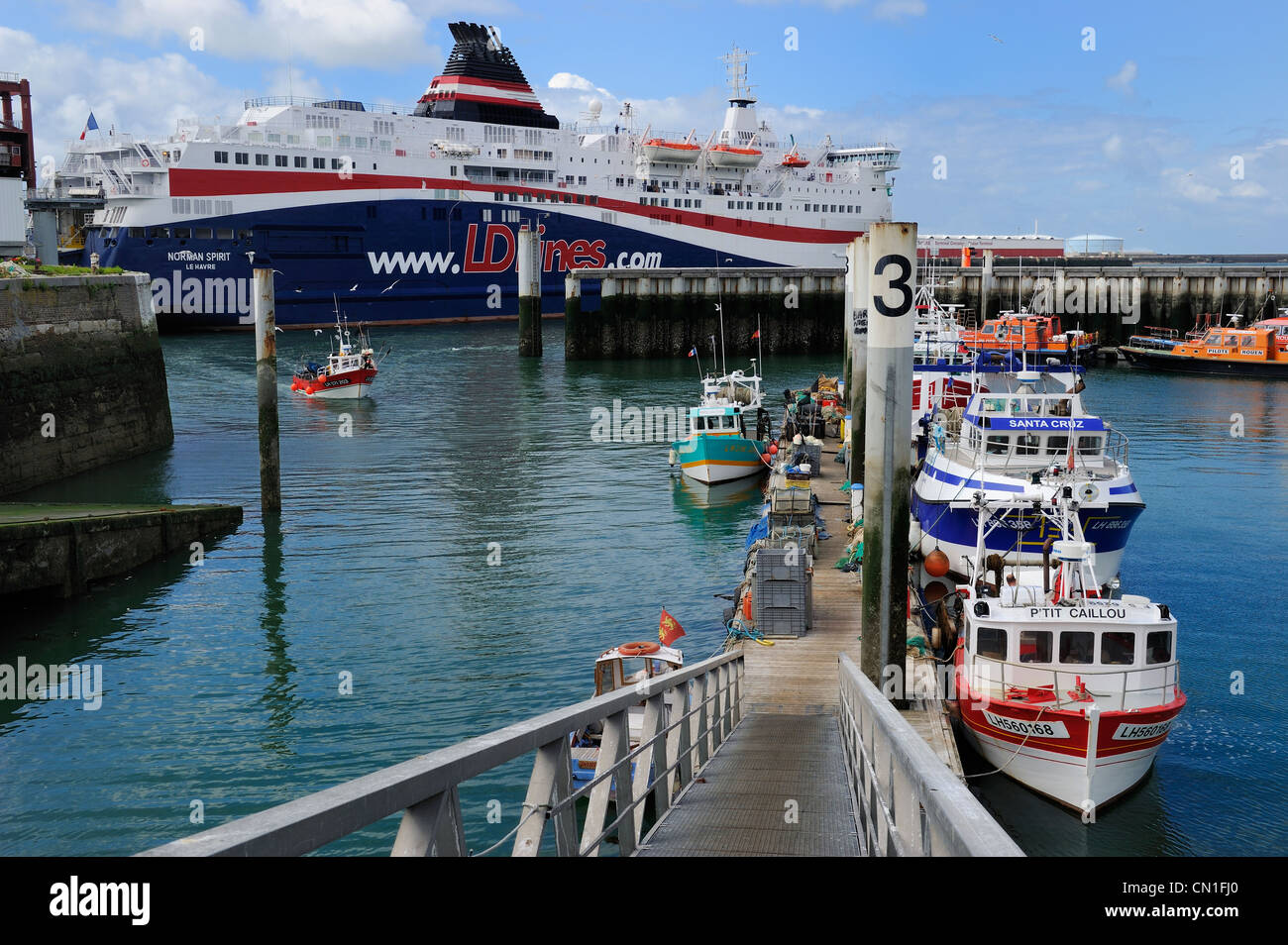 Francia, Seine Maritime, Le Havre, porto di pesca Foto Stock