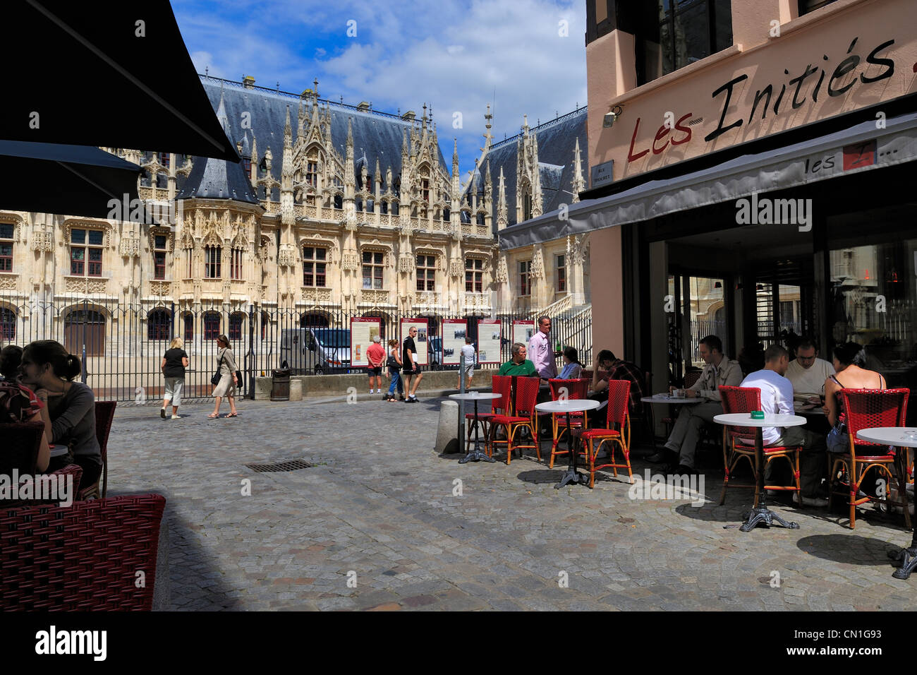 Francia, Seine Maritime, Rouen, il Palais de Justice, che una volta era la sede del Parlement (corte francese di legge) della Normandia Foto Stock