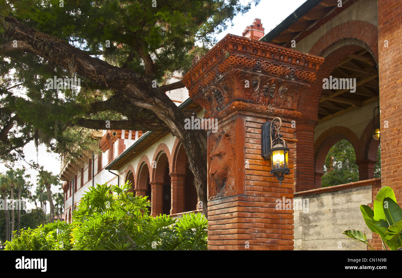 Flagler College, un punto di riferimento storico costruito nel 1887 da Henry Flagler M., Sant'Agostino, Florida, Stati Uniti d'America Foto Stock