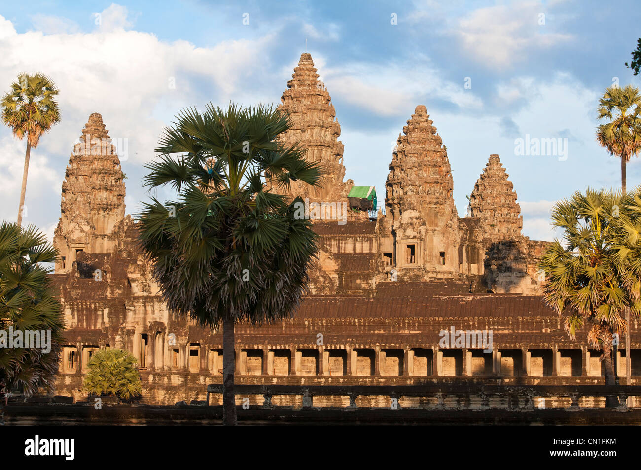 Cambogia Siem Reap provincia, i templi di Angkor complessa, elencato come patrimonio mondiale dall UNESCO, Angkor Wat del XII Foto Stock