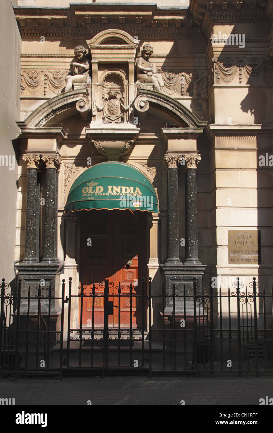 Antica India ristorante Indiano St Nicholas Street Bristol Foto Stock