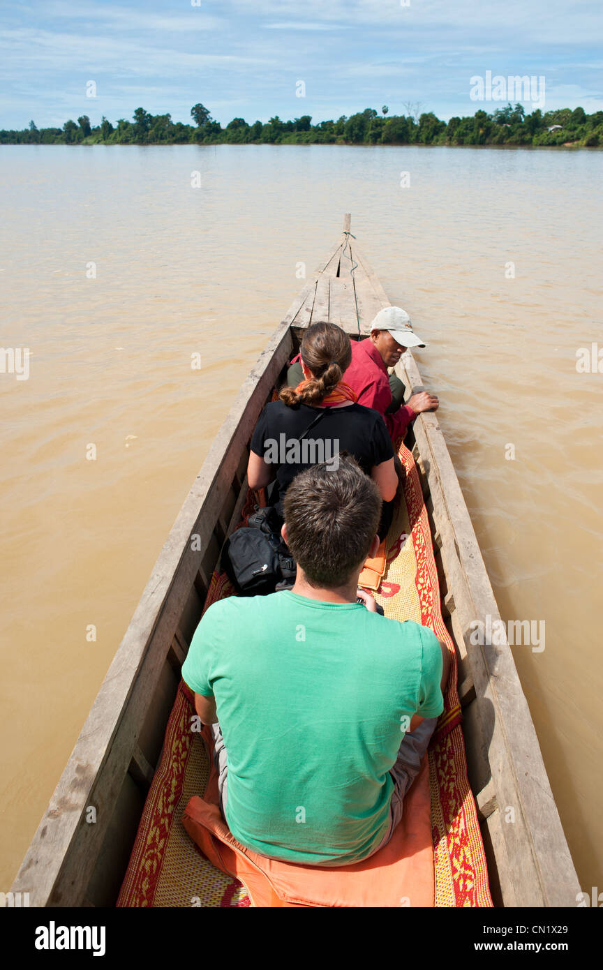 In Cambogia, in provincia di Ratanakiri, vicino Banlung (Ban polmonari), San Fiume Foto Stock