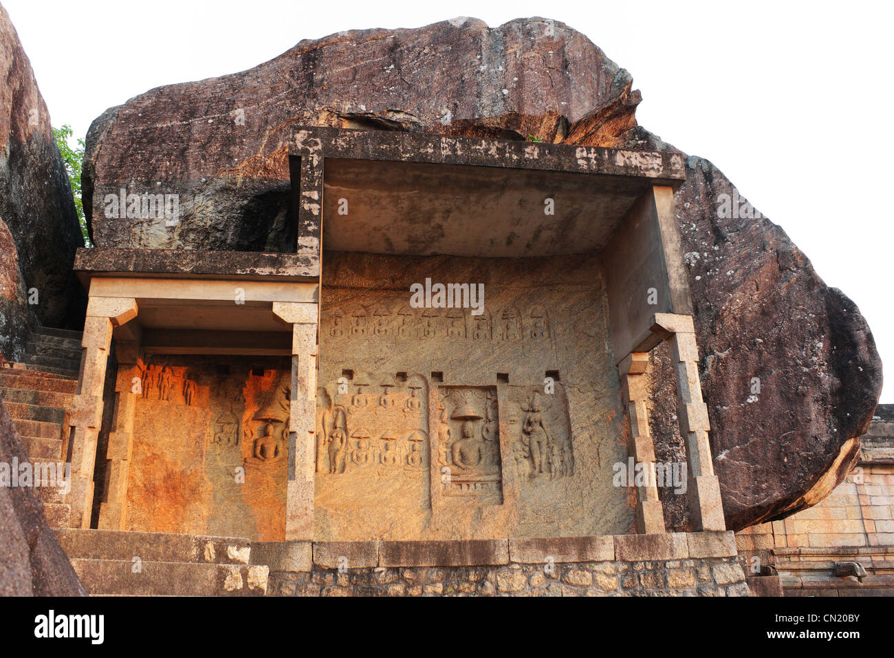 Biglietto Village è situato nel distretto di Kanyakumari, Tamil Nadu, India meridionale. Il tempio è stato uno dei più importanti centri Jaina Foto Stock