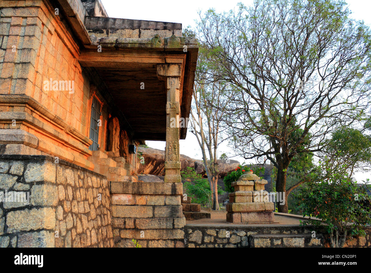 Biglietto Village è situato nel distretto di Kanyakumari, Tamil Nadu, India meridionale. Il tempio è stato uno dei più importanti centri Jaina Foto Stock