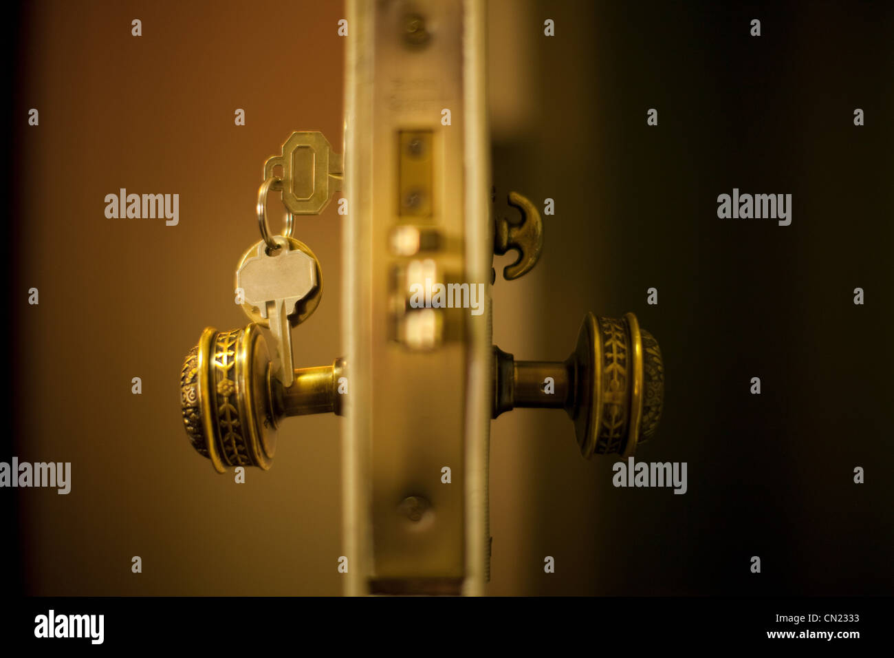 Le chiavi in camera hotel portello Foto Stock