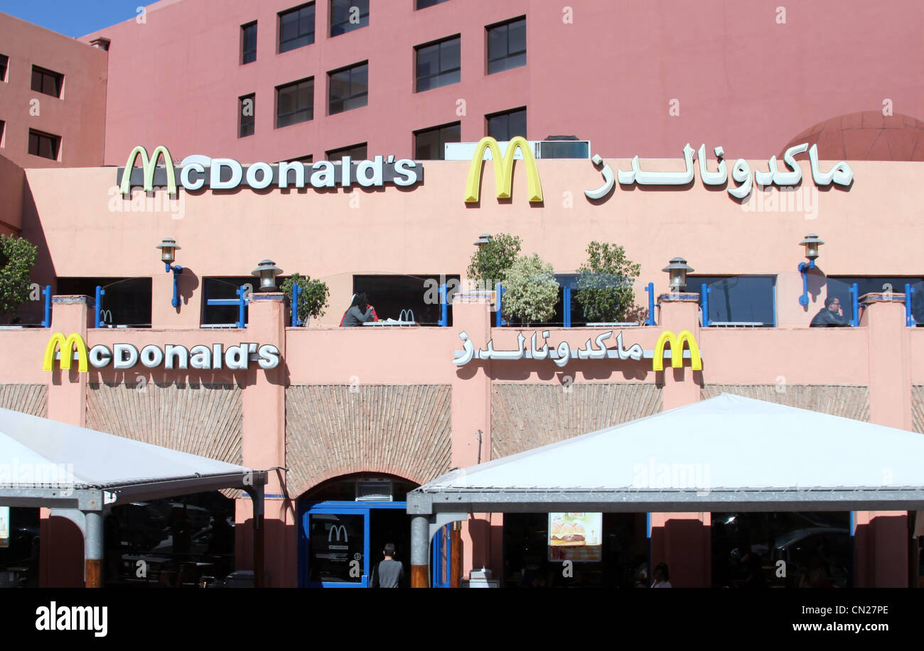 McDonalds in Marrakech Foto Stock
