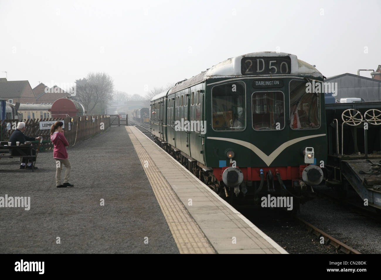 Wensleydale Railway, Leeming Bar Yorkshire Foto Stock
