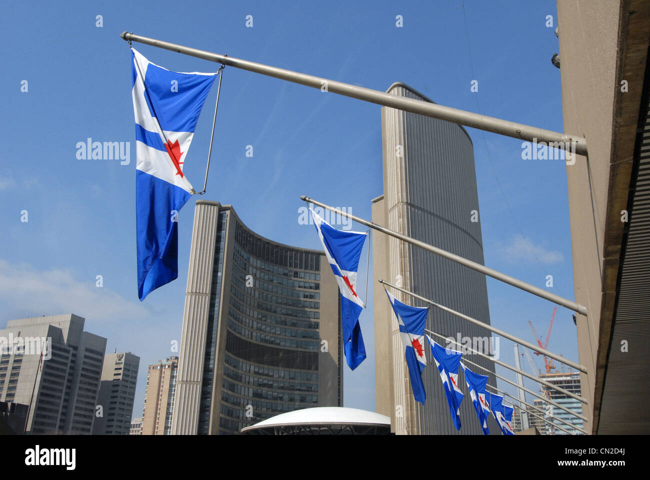 Nuovo municipio in Nathan Phillips Square Toronto Ontario Foto Stock