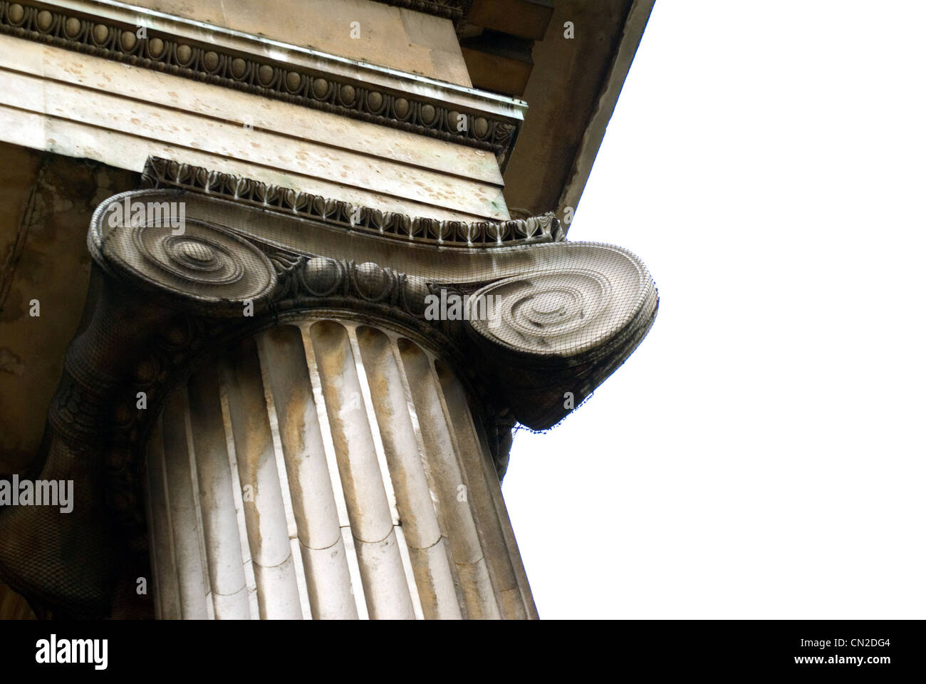 Doric Capital presso il British Museum Building Foto Stock
