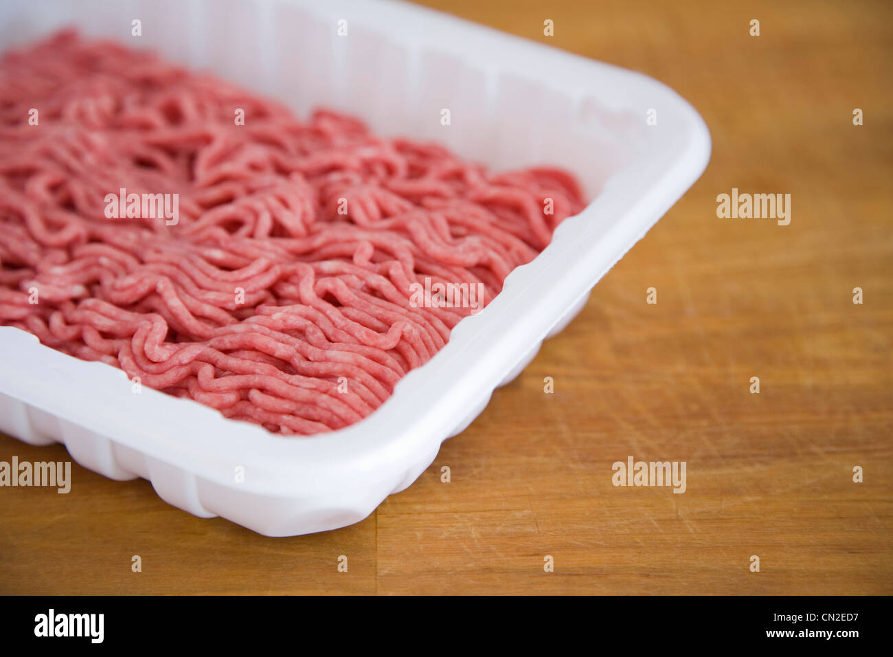 Confezionato di macinato di manzo Foto Stock