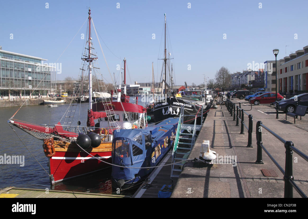 Prince's Wharf Bristol Docks Foto Stock