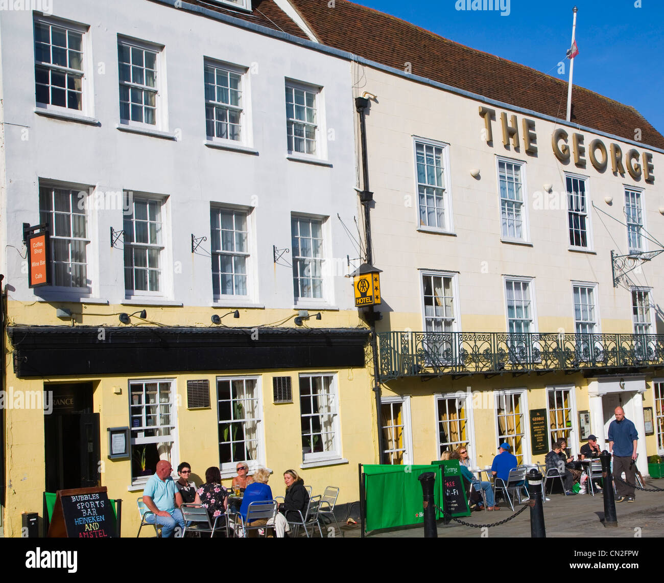 George Hotel pub Colchester Essex Inghilterra Foto Stock