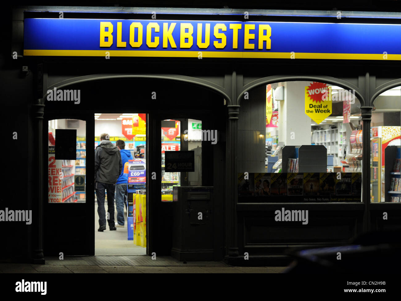 Blockbuster video shop store, REGNO UNITO Foto Stock