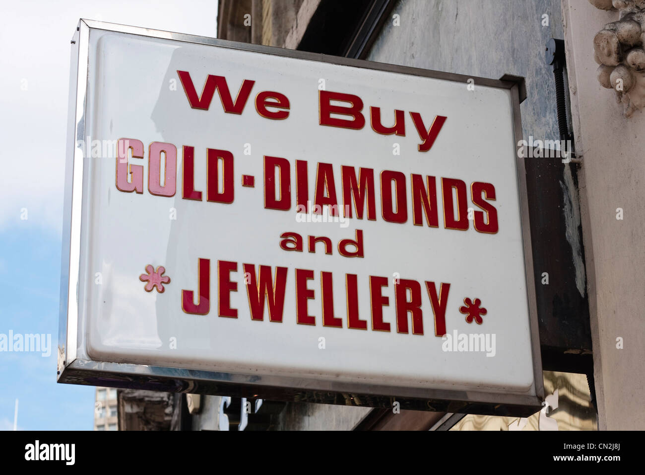 Segno Pawnbrokers Foto Stock