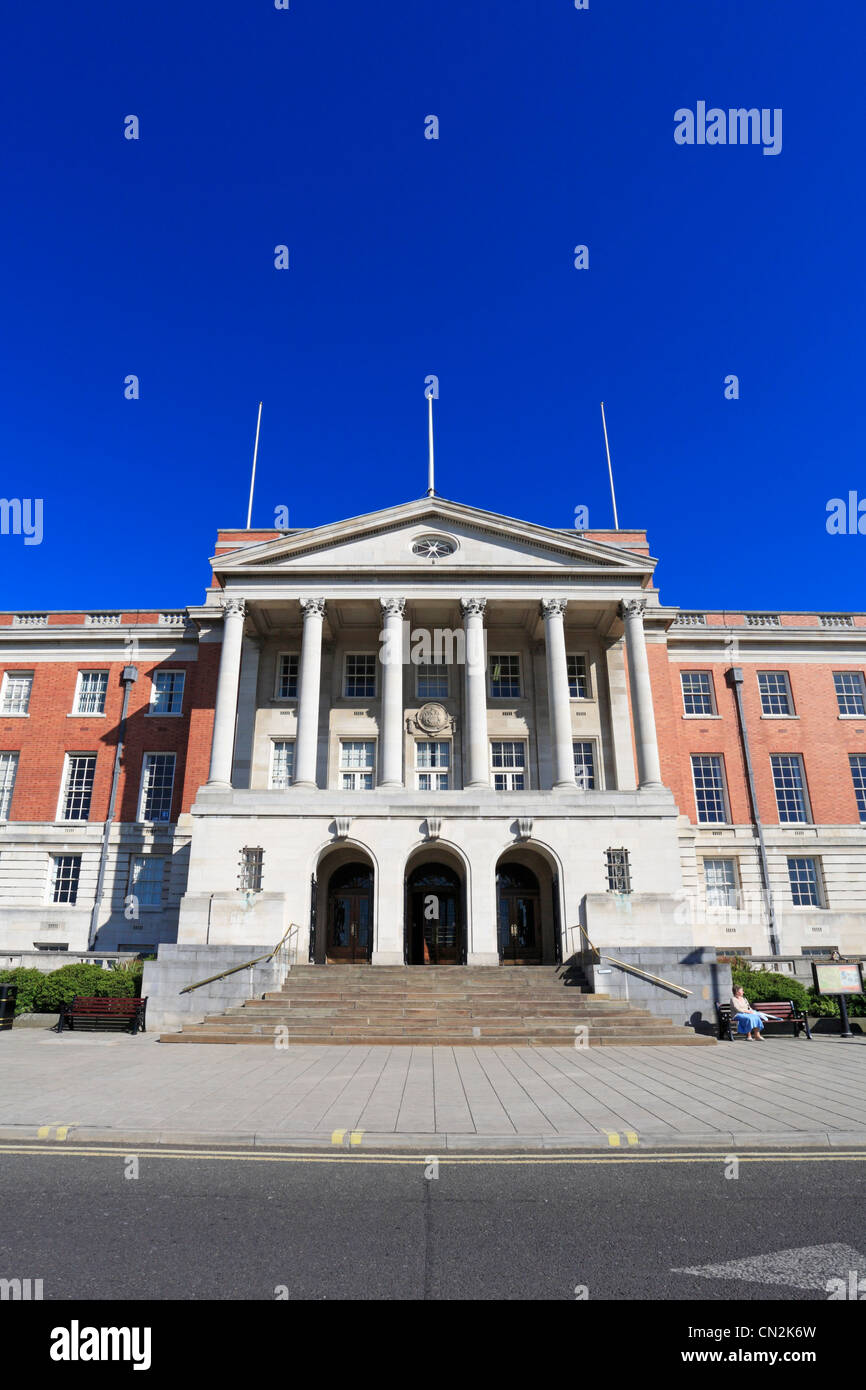 Chesterfield Borough Consiglio Municipio, Chesterfield, Derbyshire, Inghilterra, Regno Unito. Foto Stock