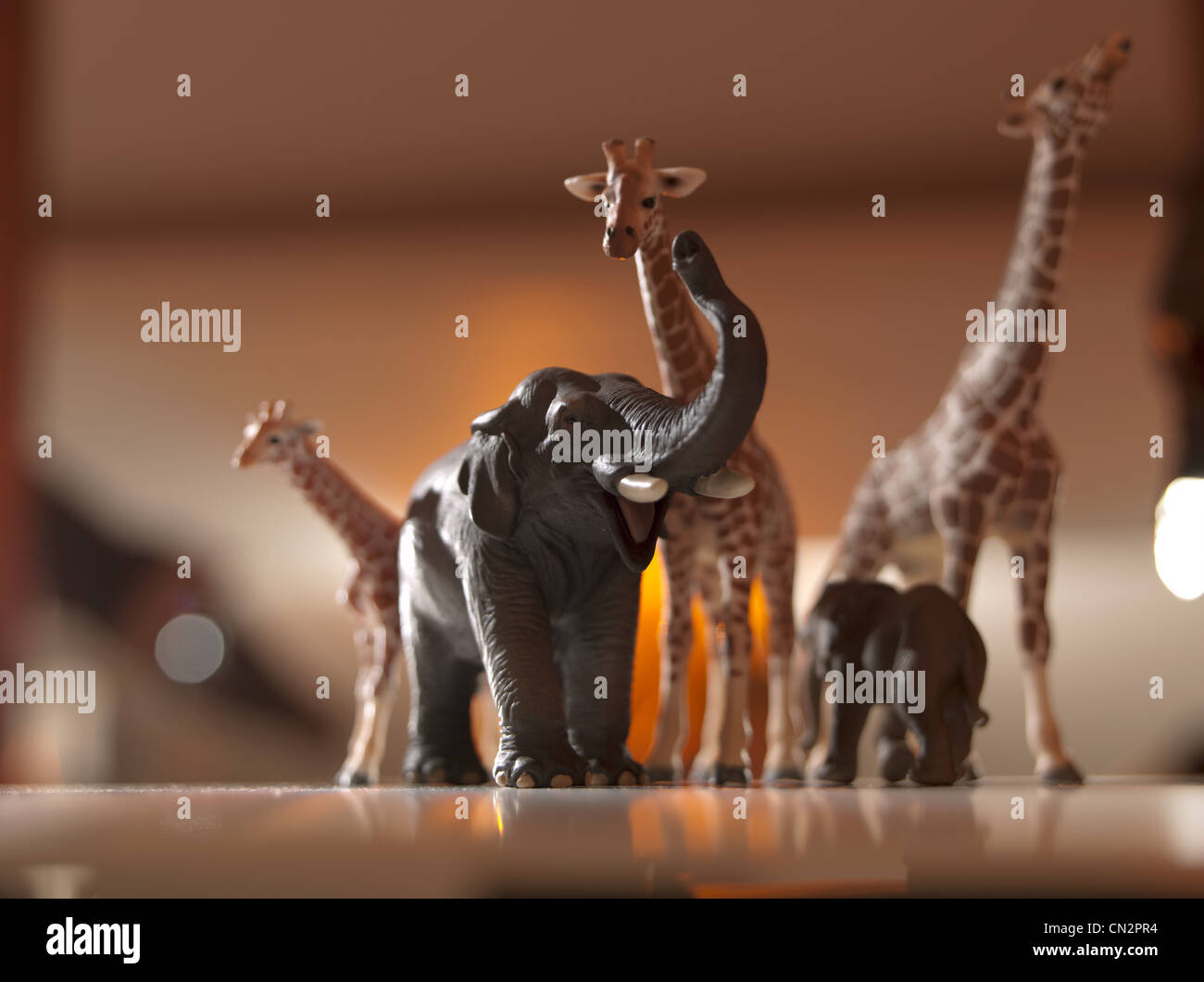Safari modelli animali Foto Stock