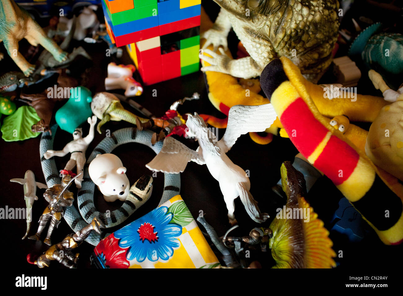 Infanzia giocattoli, close up Foto Stock