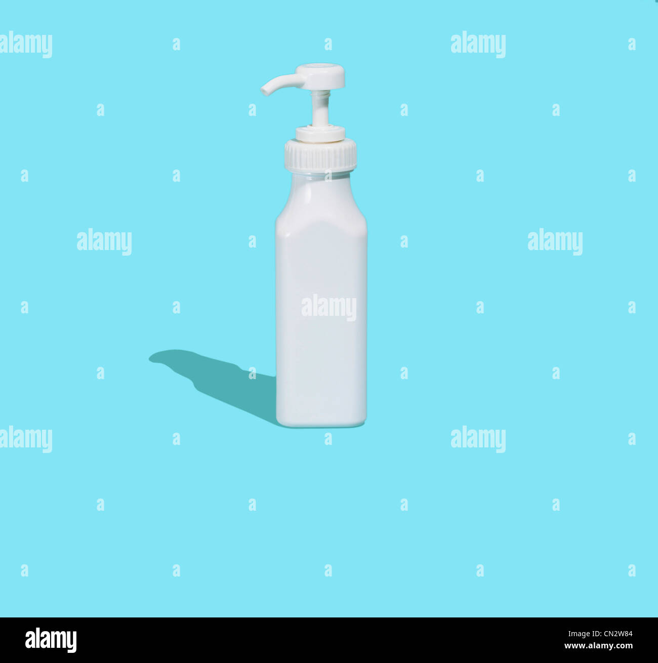 Flacone con pompa di lozione Foto Stock