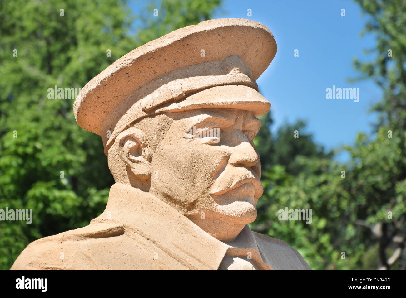 Statua di Stalin Foto Stock