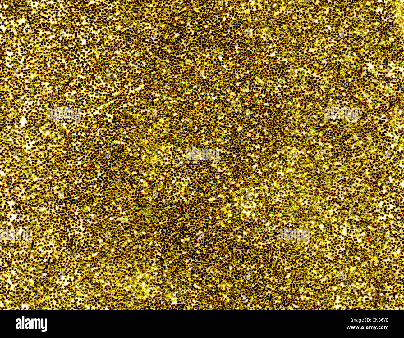 Oro glitter macro close up texture dello sfondo. Foto Stock
