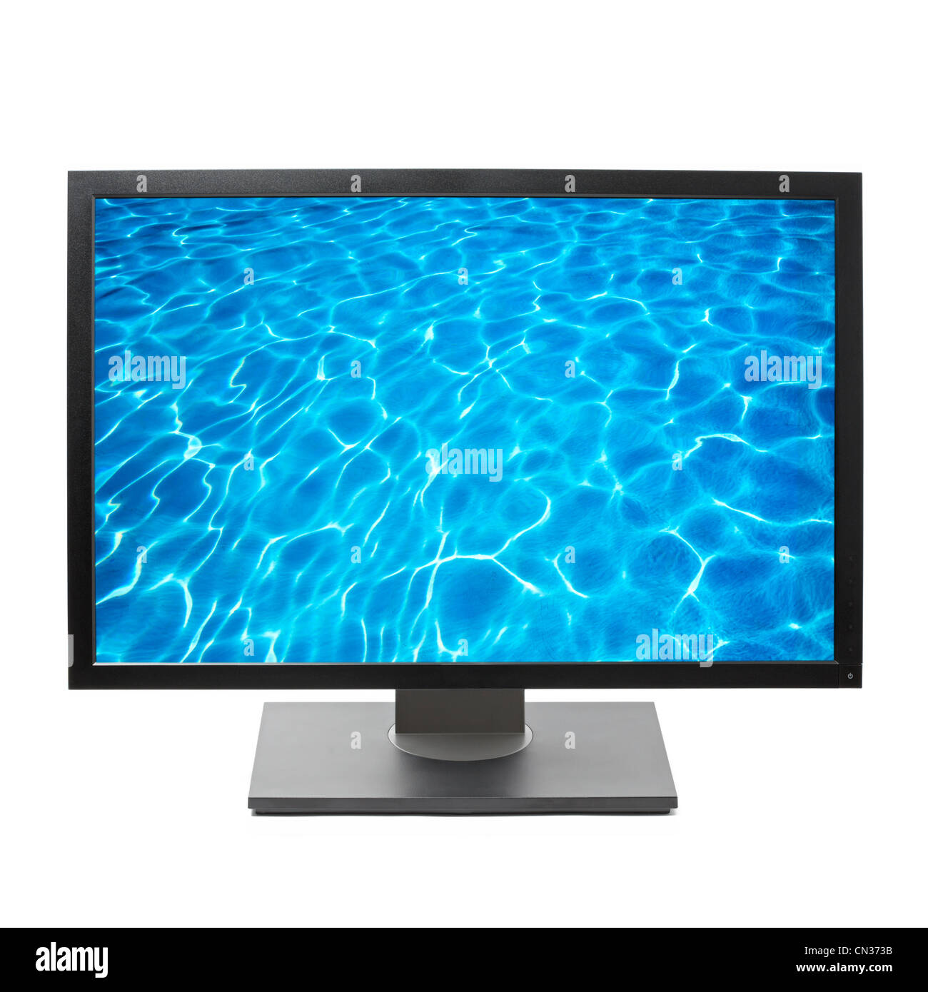 HDTV a schermo piatto TV con acqua immagine sullo schermo Foto Stock