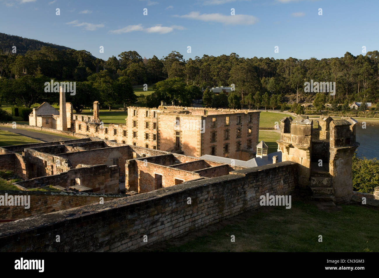 Australia e Tasmania, Port Arthur, elencato come patrimonio mondiale dall UNESCO, edificio principale della ex colonia penale nel caso in cui il Foto Stock